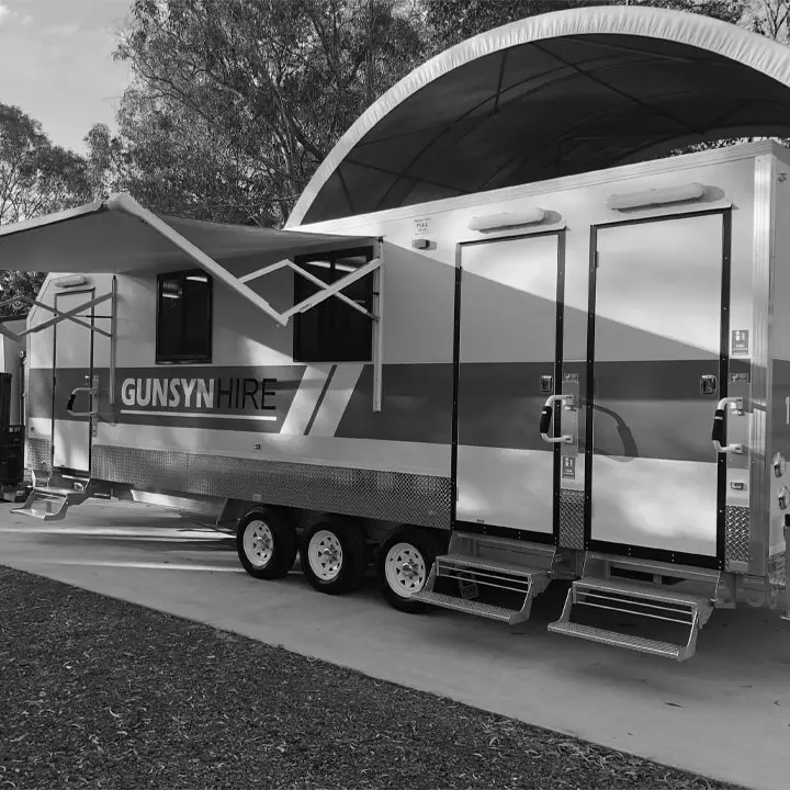 An established site caravan in use