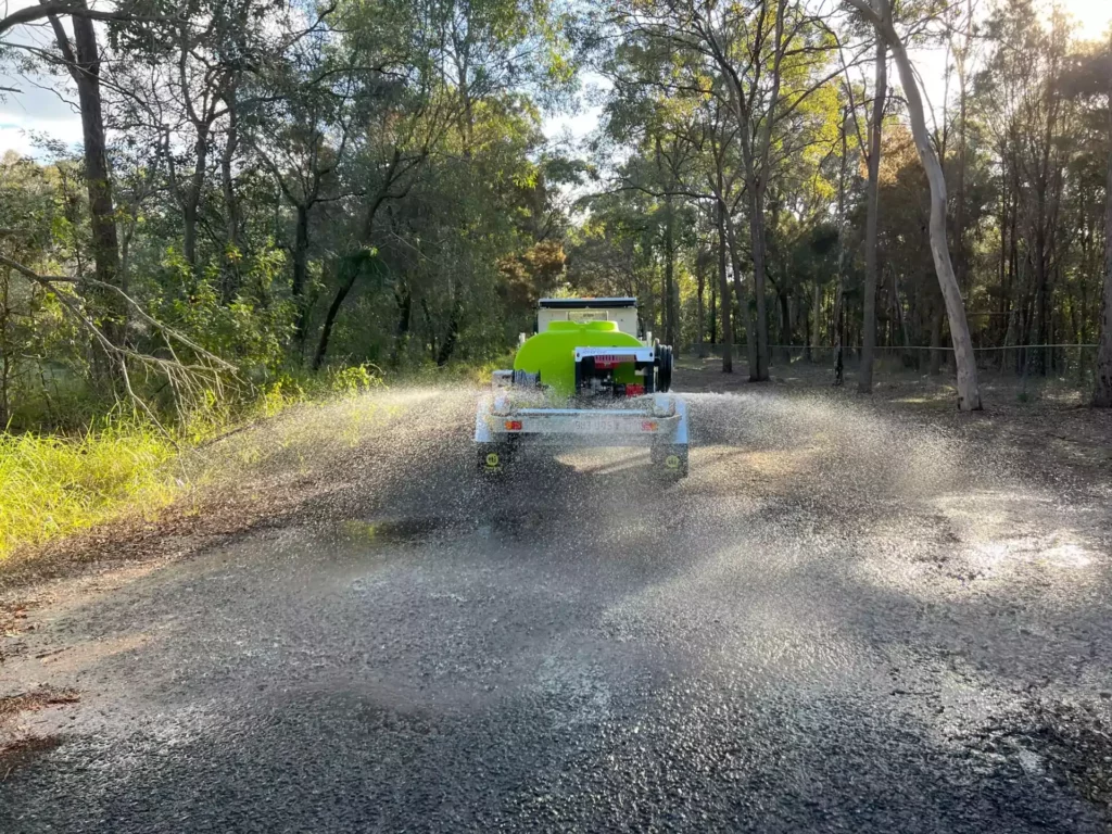 Showing the pattern of the spray pattern