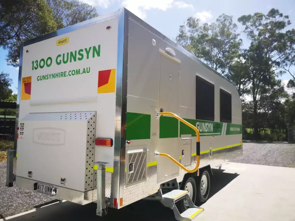 Rear and side view of &.2 Series with generator hatch closed